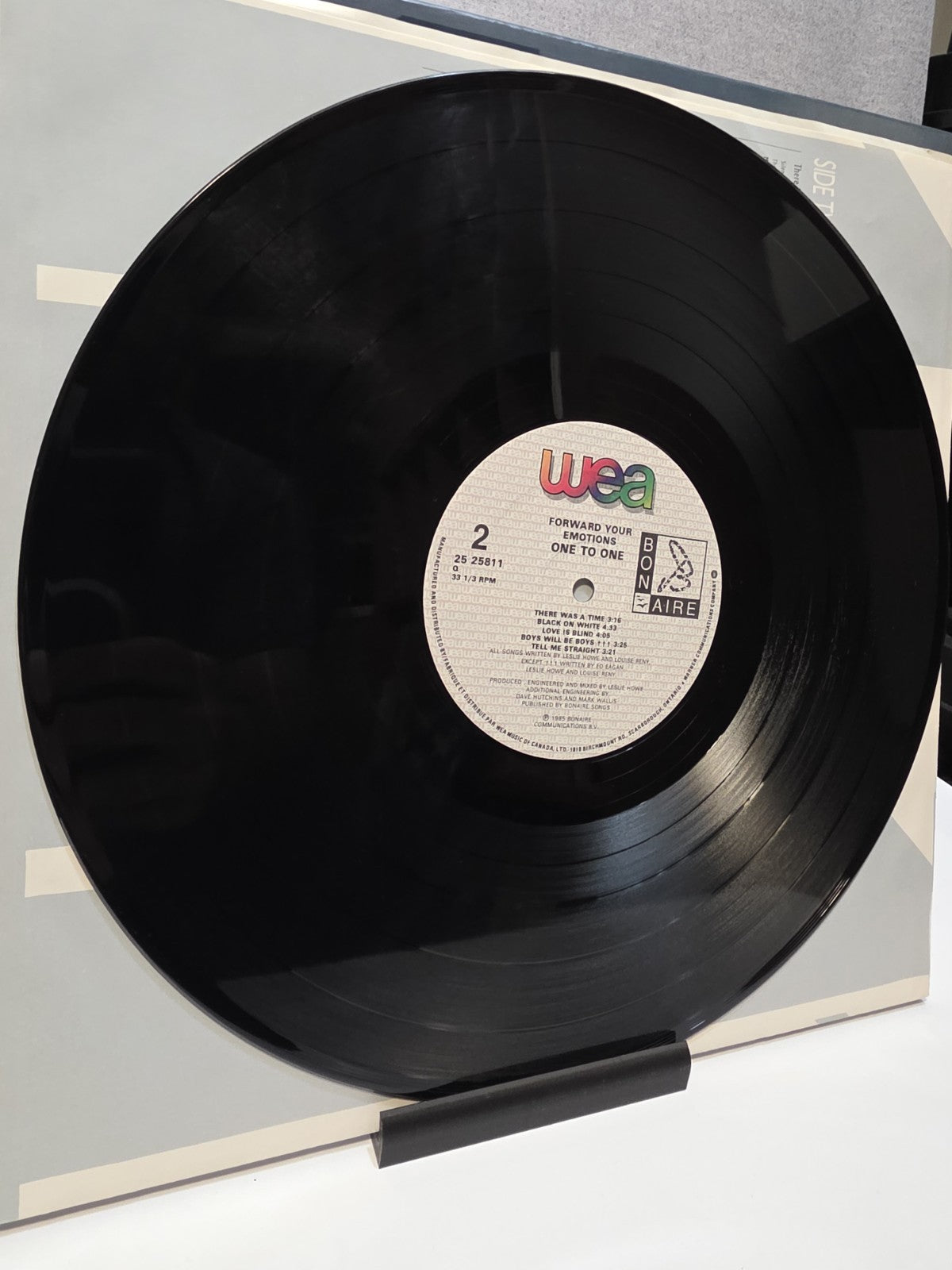 One to One - Forward Your Emotions - 12" LP - 1985- Canada7