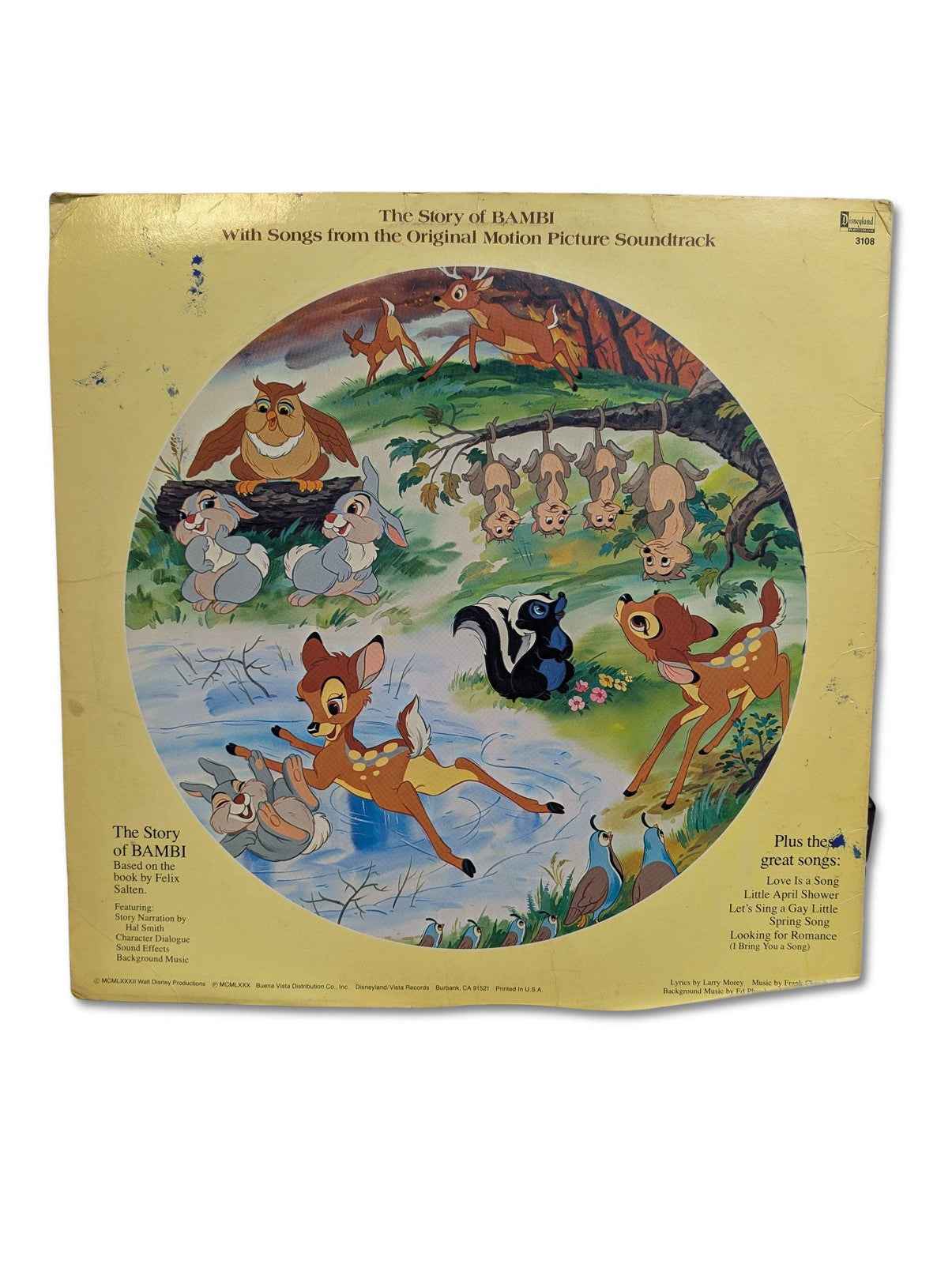 HAL SMITH - STORY AND SONGS FROM BAMBI - LP - PICTURE DISC
