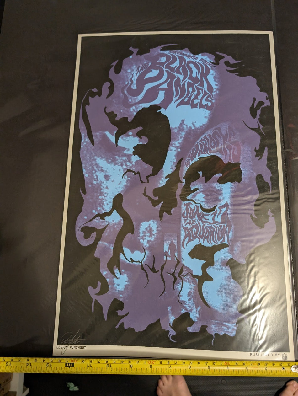 BLACK ANGELS / WARLOCKS FARGO 08 SILKSCREEN POSTER S/N1