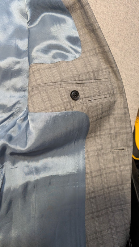 Topman Suit Jacket (34) + Pants (30R)   Grey Plaid9