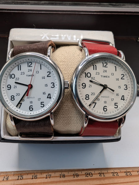 Timex   indiglo Wristwatch x2  Lot working1