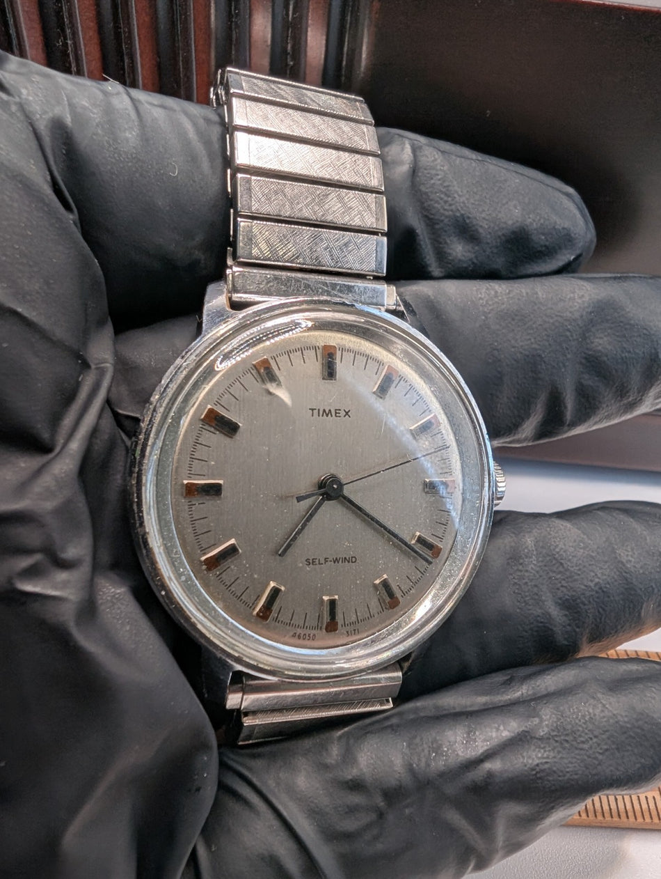 1971 Timex   self wind   Automatic   W/Speidel Watch Band   Works1