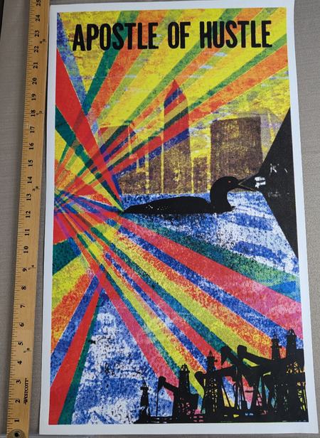 Apostle of Hustle - Kid Icarus screen print - Album release poster 