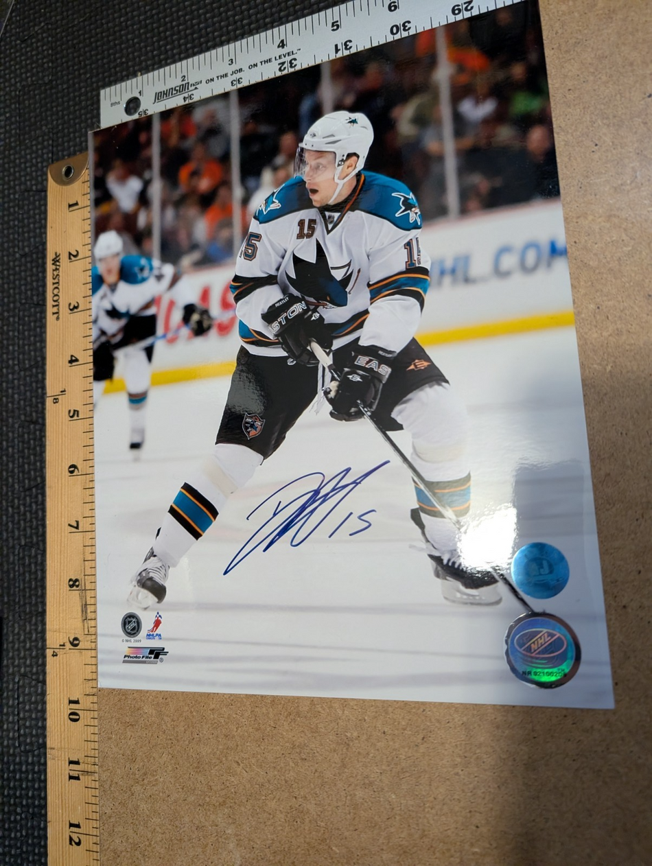 Dany Heatley San Jose Sharks Autographed Hockey 8x10 Photo1