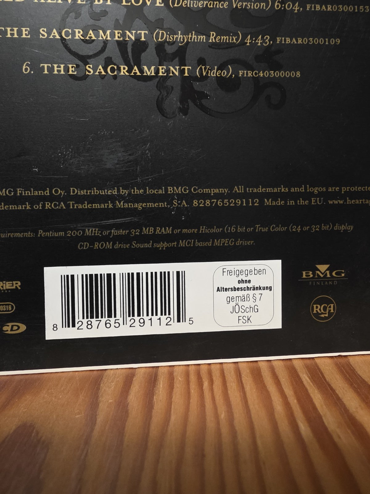 HIM - THE SACRAMENT - DIGIPACK - 2003 - Germany - Ltd ED - Enhanced - CD2