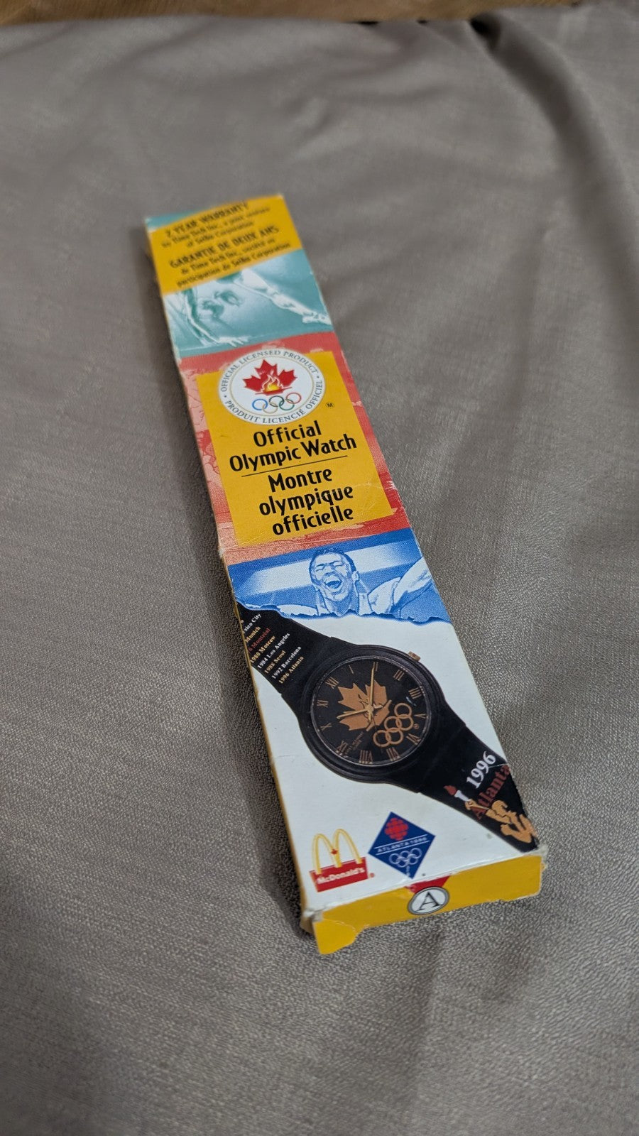 McDonalds Official Olympic Seiko Wristwatch Watch 1996 Atlanta Olympics Canadian