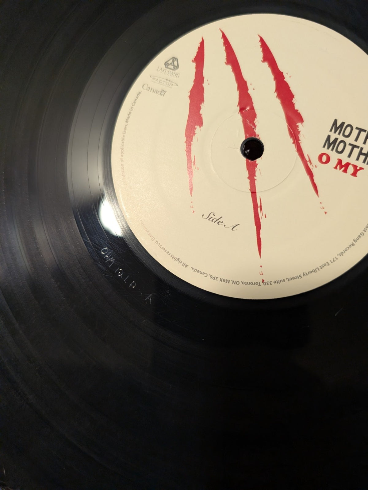 Mother Mother   O My Heart   Vinyl Record First Press 2008 Q1 00821  AUTOGRAPHED6