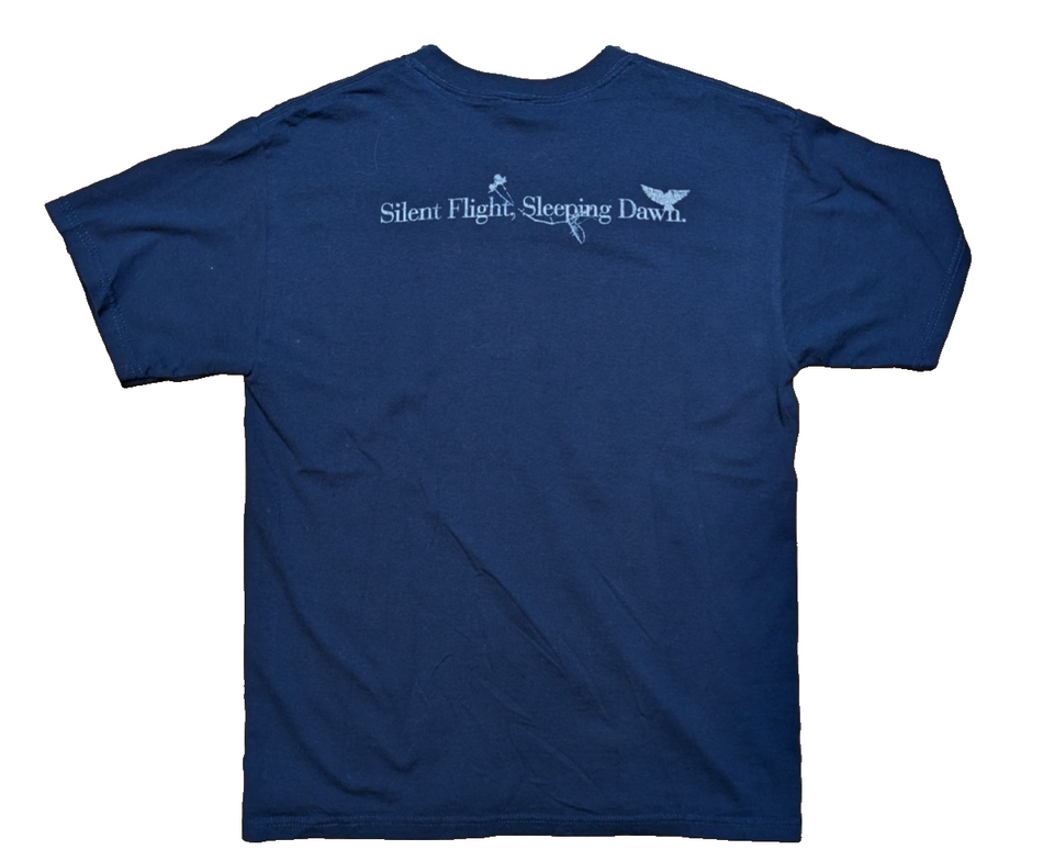 Vintage Mono Silent Flight Sleeping Dawn 2009 Rock Band Blue T Shirt Size Medium1