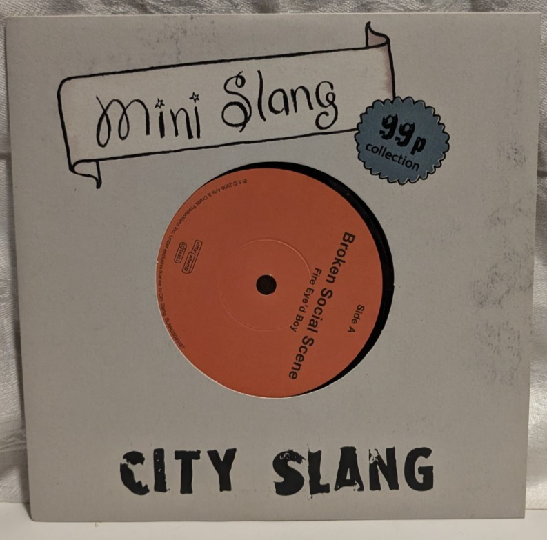 BROKEN SOCIAL SCENE  CITY SLANG   MINI SLANG   7" RECORD0