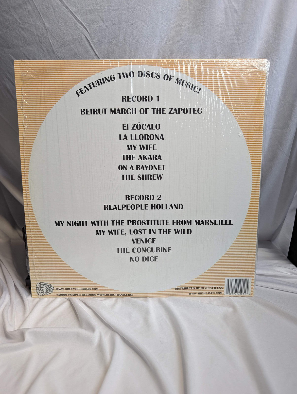 BEIRUT - MARCH OF THE ZAPOTEC AND REALPEOPLE HOLLAND- 12" VINYL W/HYPE STICKER