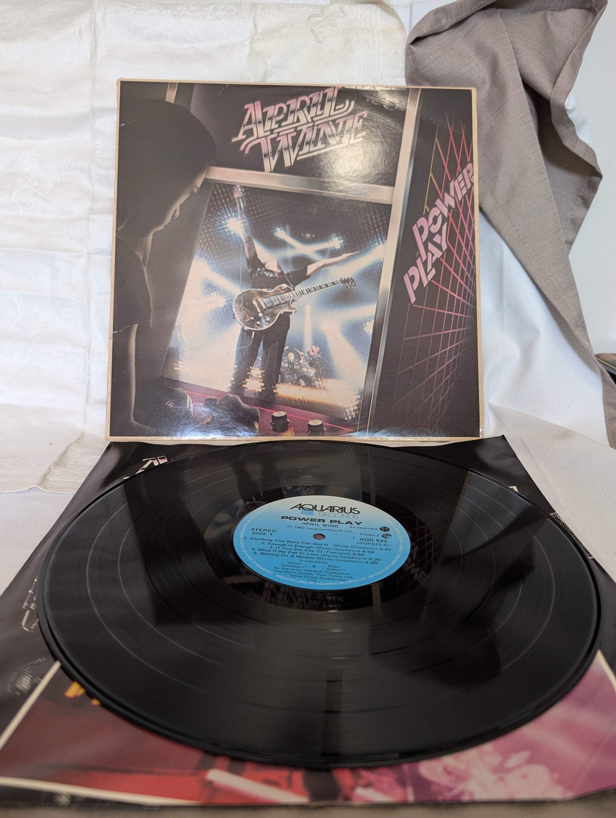 APRIL WINE - POWER PLAY - LP-1982 - CAN - #AQR 533 -