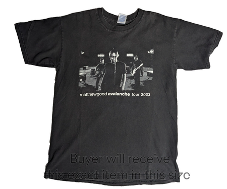 Matthew Good   2003 Avalanche Tour Shirt   SzM   AUTHENTIC0