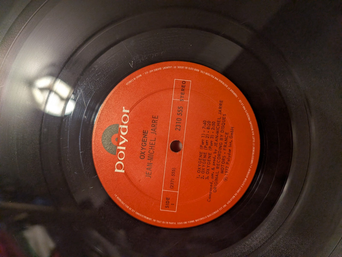 JEAN MICHEL JARRE Oxygene VG+ 1977 Polydor Canada 2310 5552