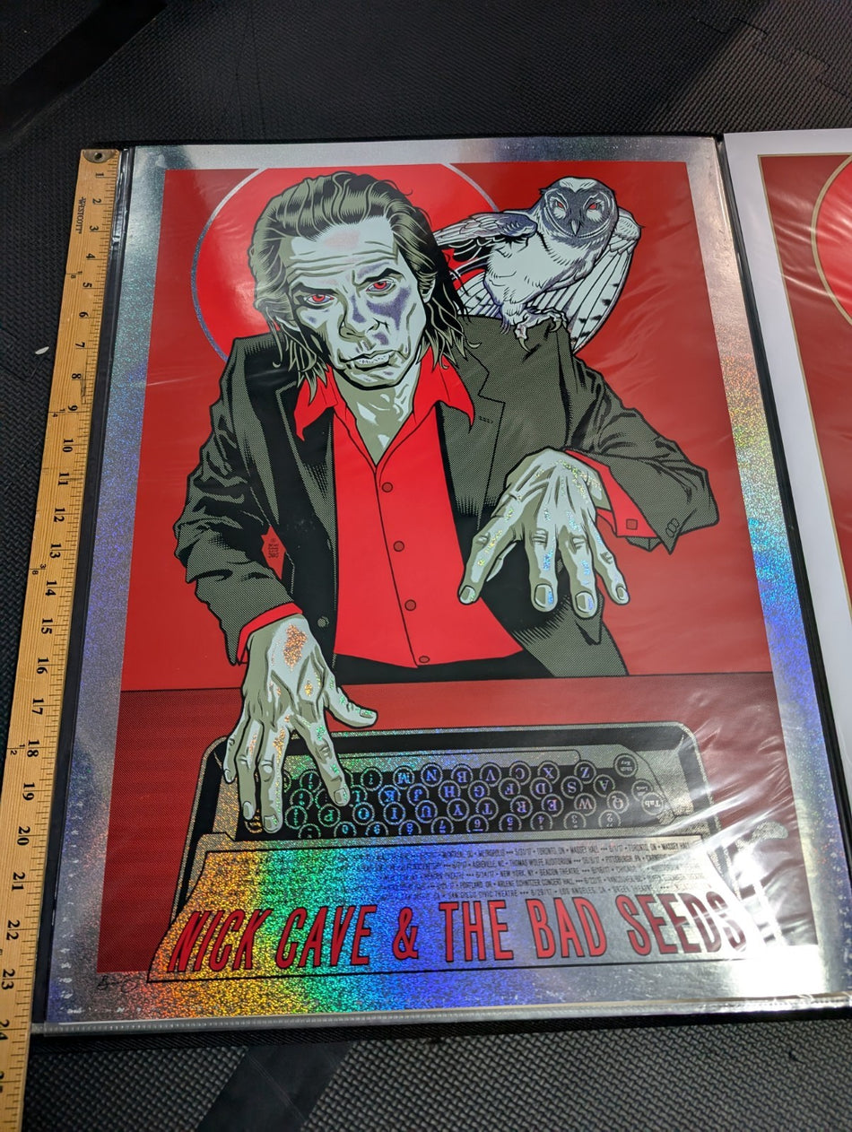 Nick Cave And The Bad Seeds VIP 2017 Tour Poster Foil Variant 7of150
