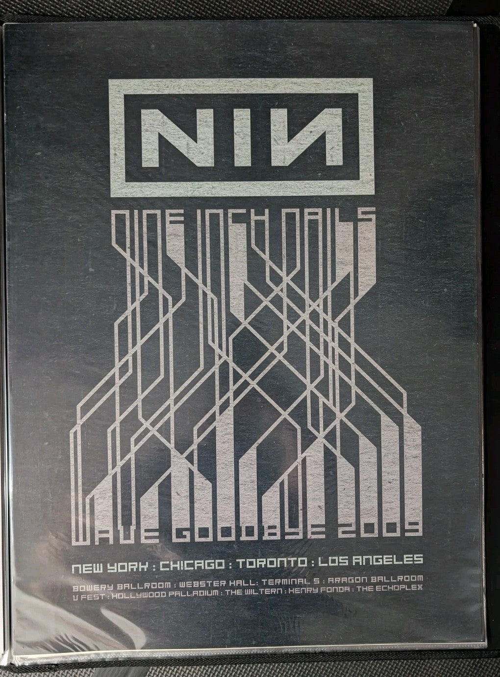 Nine Inch Nails - 2009 Wave Goodbye - NA Tour Poster
