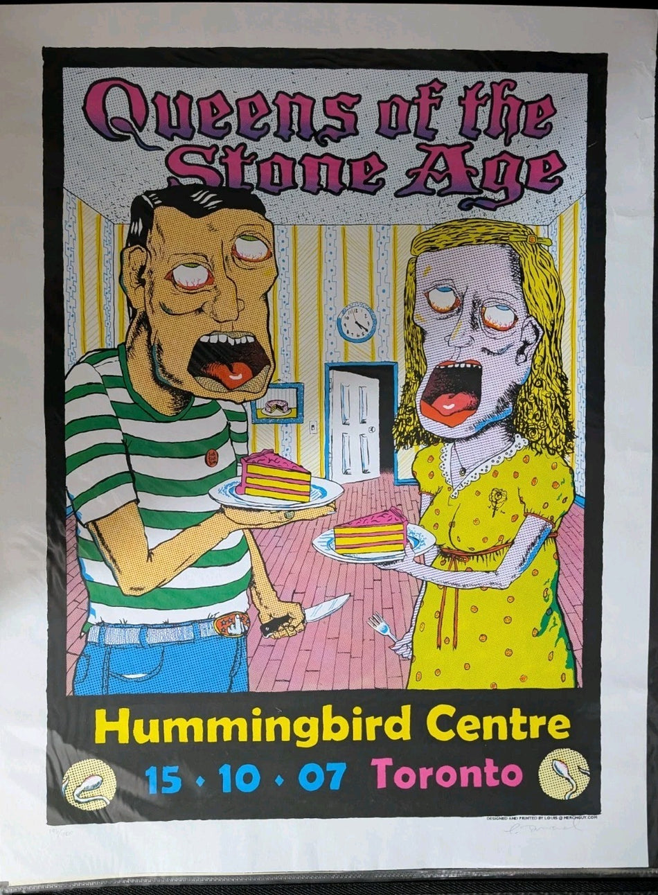 Queens Of The Stone Age   Humming Bird Centre 2007 Screen Print 196of2000