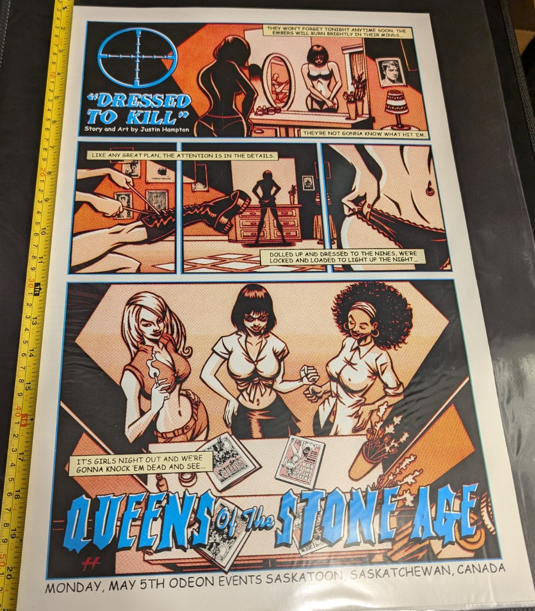 Queens of the Stone Age - Saskatoon - silkscreen poster - Justin Hampton