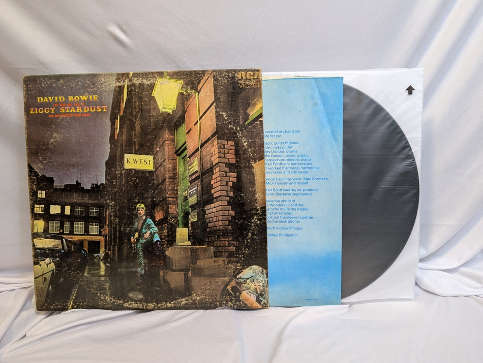 DAVID BOWIE - THE RISE AND FALL OF ZIGGY STARDUST -LP- ALBUM#LSP-4702 OG INSERT