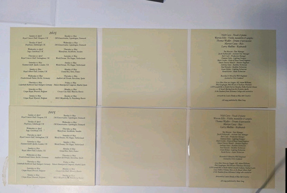 Nick Cave   Live at the Royal Albert Hall & Live At Hammersmith Apollo UK CDr X41
