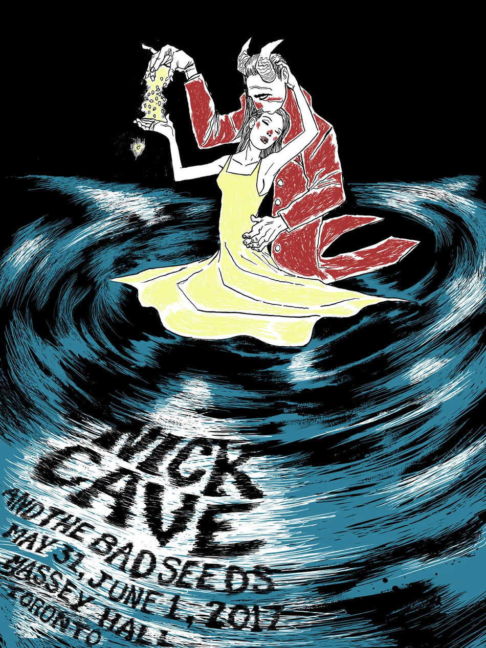 Nick Cave & The Bad Seeds  Massey Hall, Toronto 2017 Screen Print   Numbered.0