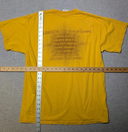 Smashing Pumpkins   20 Years of Sadness   2008 Tour shirt   size medium   Yellow4