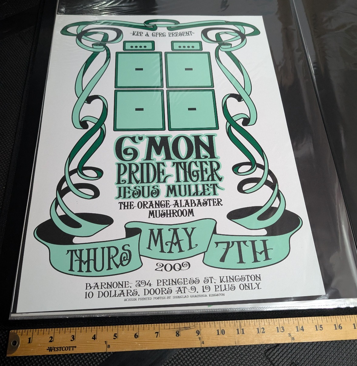 G'mon Pride Tiger+Jesus Mullet+ Alabaster Mushroom Concert Print -2009