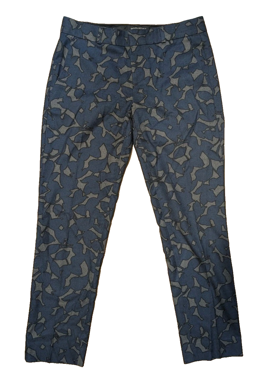 Banana Republic Pants Womens 0 Blue Mid Rise Straight Through Hip Avery NWT0