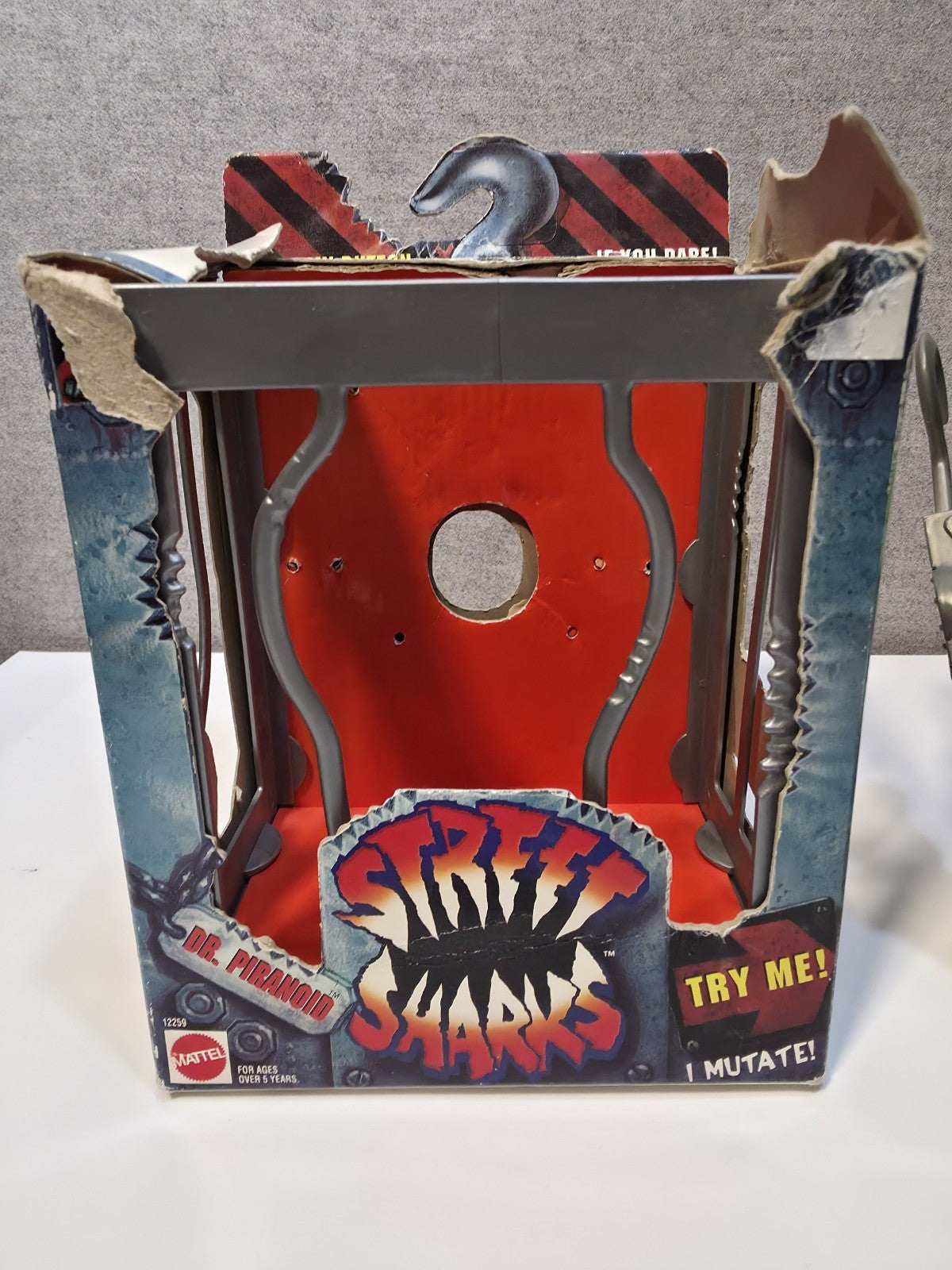 Vtg Street Sharks DR PIRANOID figure  100% original 1994 w missile & Box12