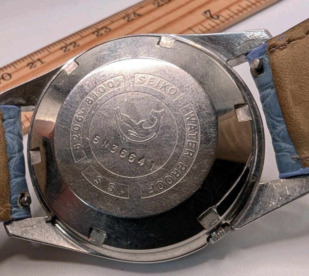 Vintage Seiko Seikomatic 6206 8100 Diashock 26 Jewels Automatic Watch2