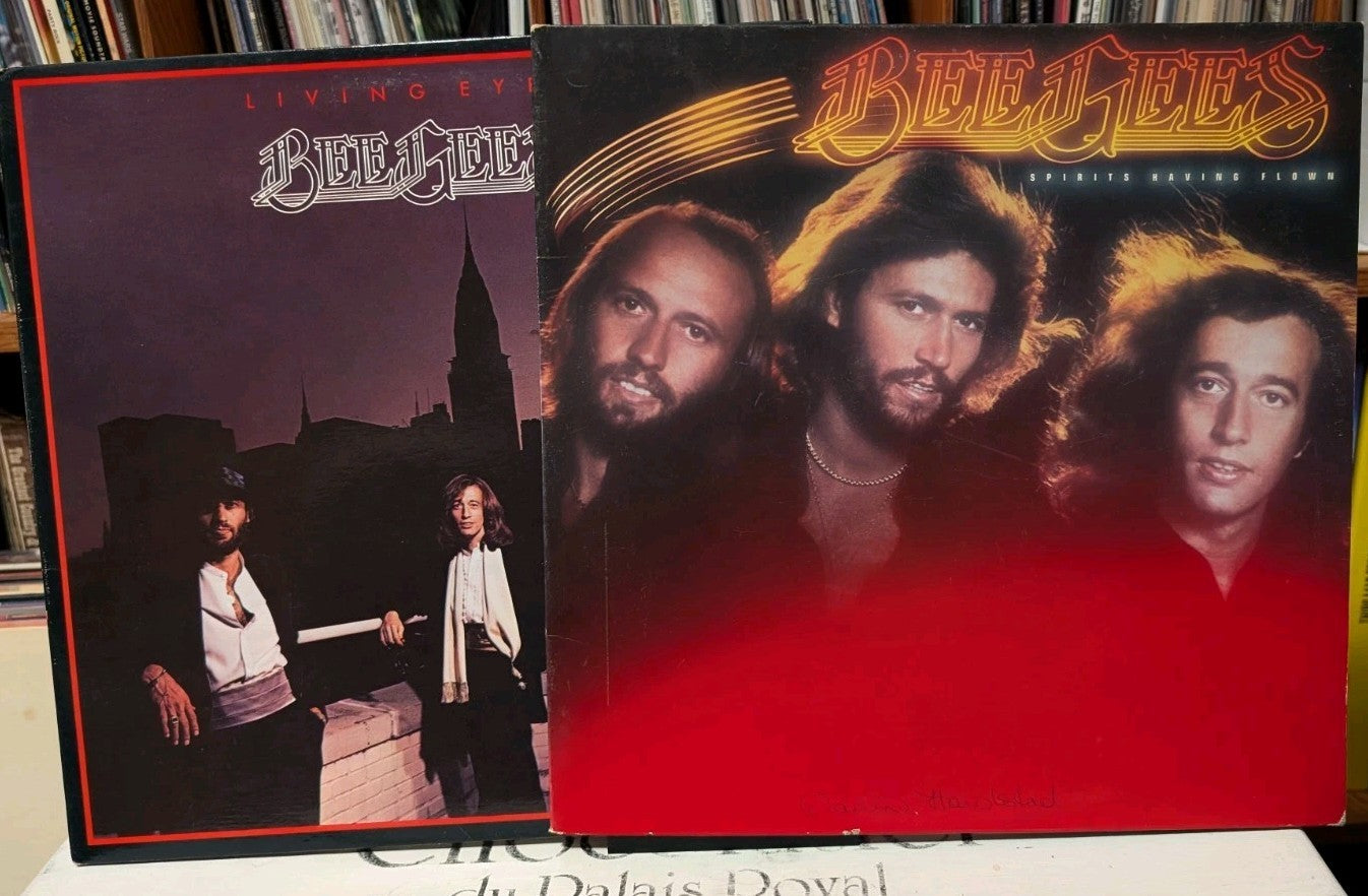 The Bee Gees 2 LP Lot   Living Eyes   Spirits Having Flown   12" Vinyl Record0