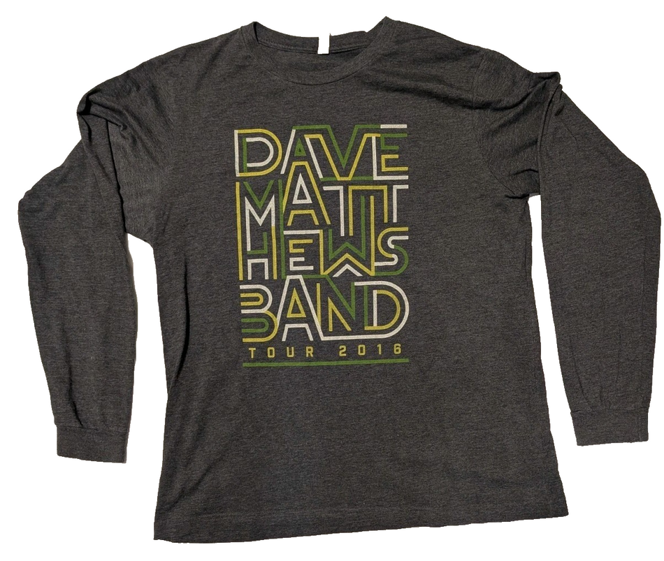 2016 Dave Matthews Band Long Sleeve Concert Tour Shirt size XL0