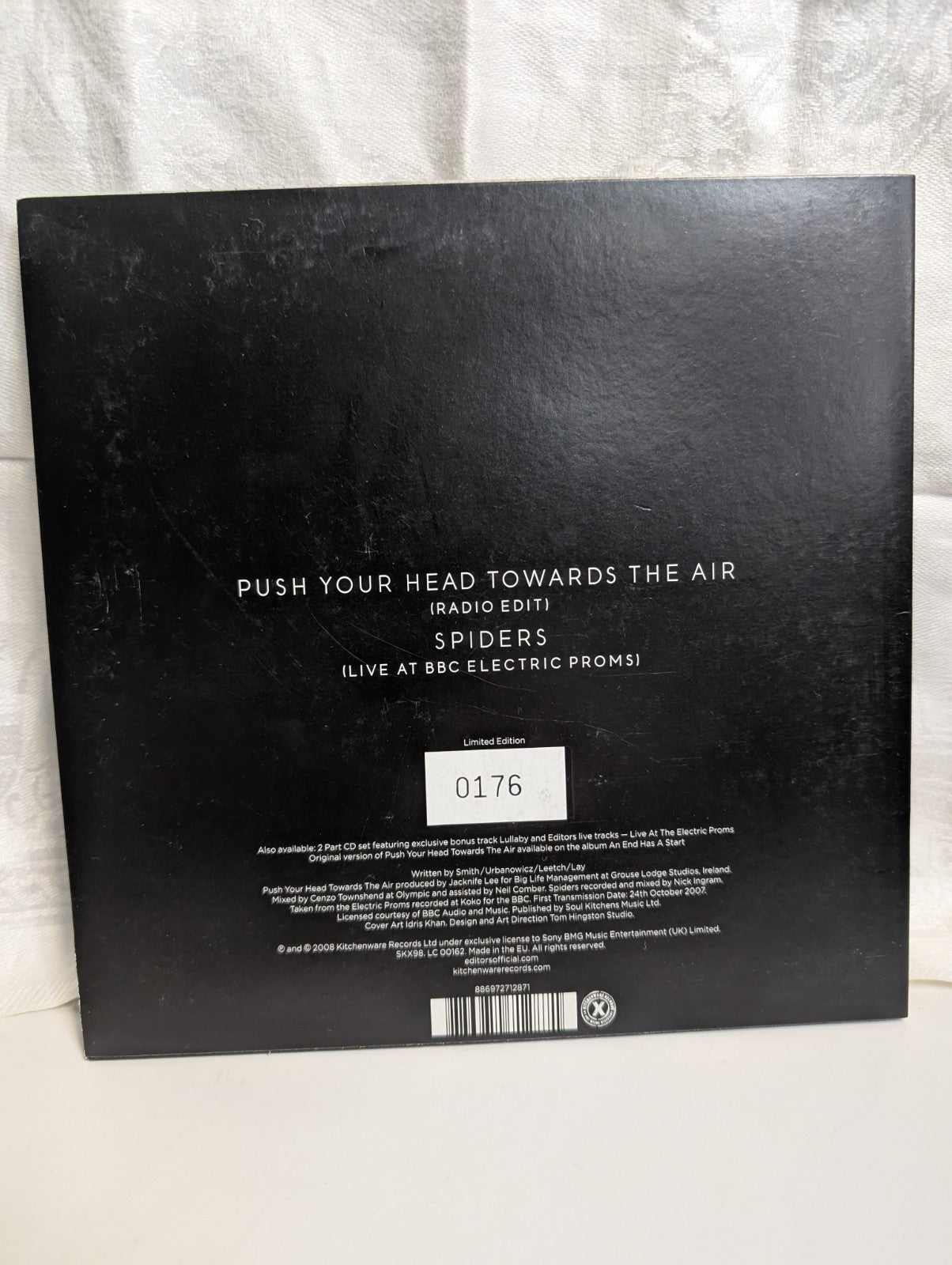 EDITORS - PUSH YOUR HEAD TOWARDS THE AIR - 7" RECORD, LTD W/ OG STICKER