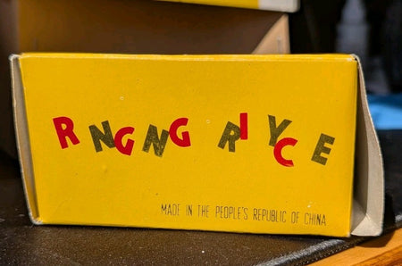 Vintage 1950'm'Ringing Tricycle' + box, tin toy1