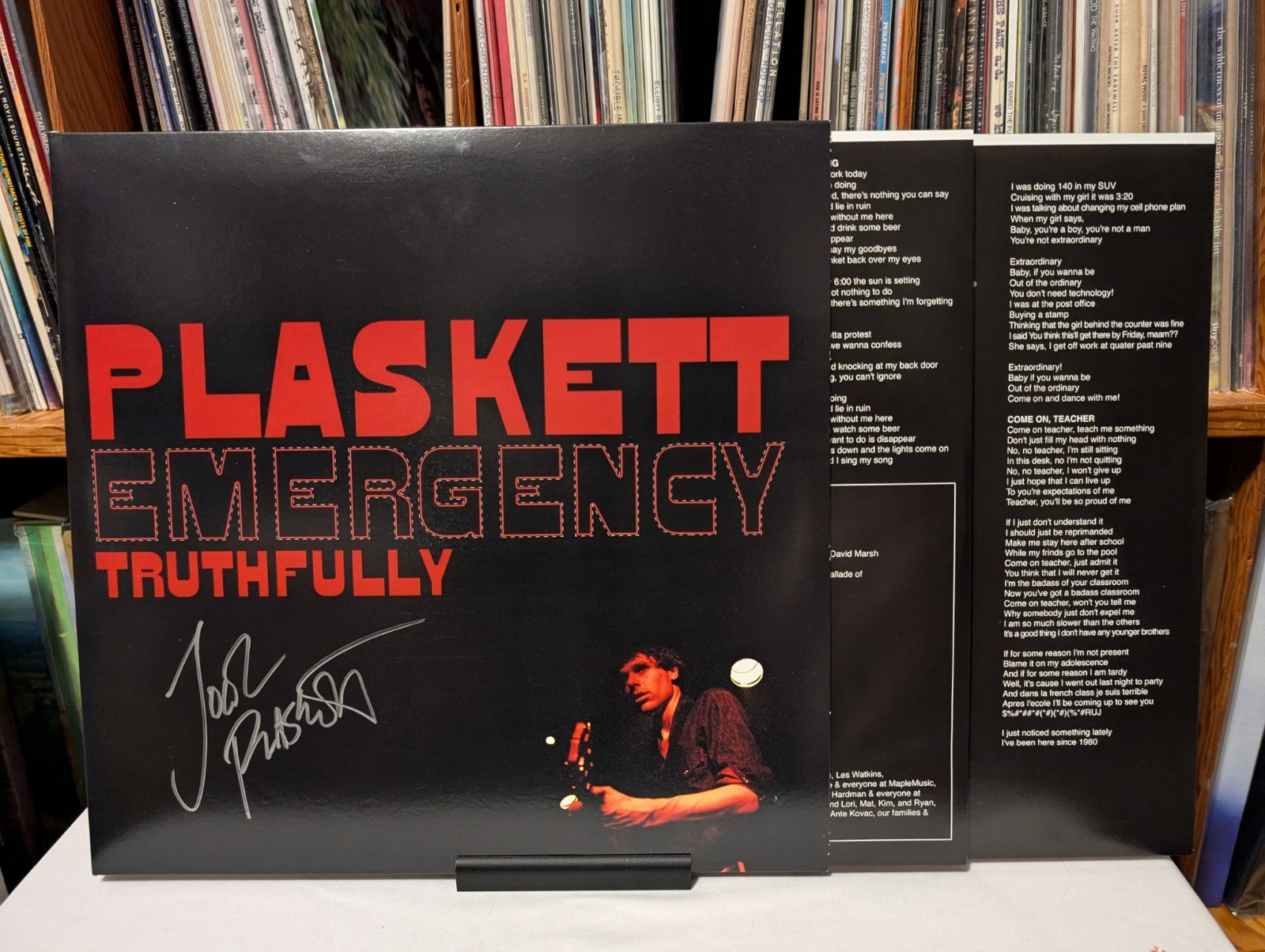 Joel Plaskett Emergency - Truthfully - 2x Vinyl LP -AUTOGRAPHED3