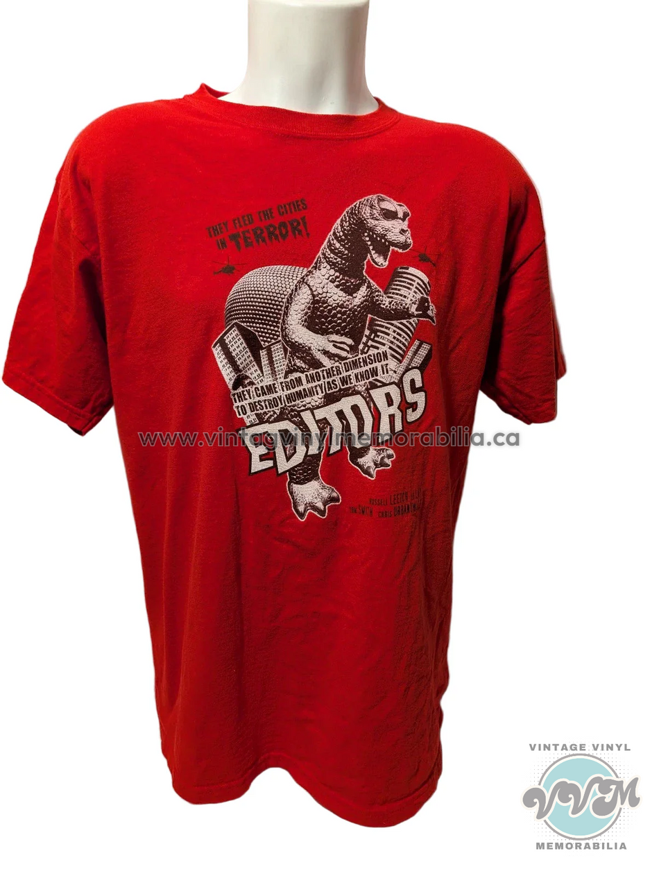 Vintage  Editors   Band T shirt   rare print  szL  excellent conditon0