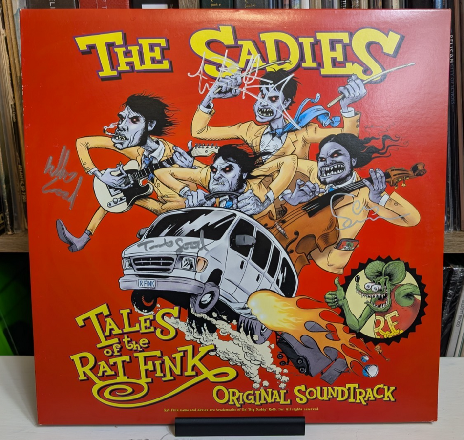 The Sadies ‎– Tales Of The Rat Fink   Original Soundtrack LP 2006 Autographed0