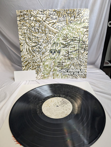 CHAD VANGAALEN DIAPER ISLAND   12" RECORD   AUTOGRAPHED W/DOODLE BY CHAD1