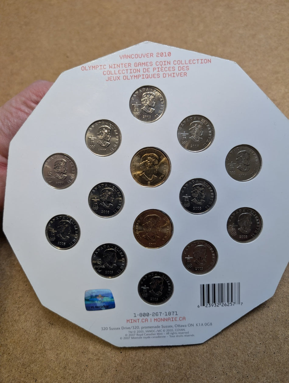 2010 VANCOUVER OLYMPIC WINTER GAMES COIN COLLECTION, 14 COIN SET1