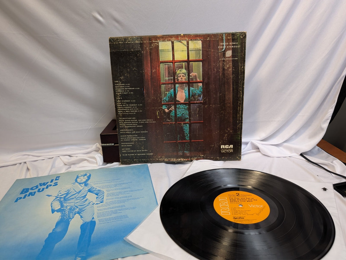 DAVID BOWIE - THE RISE AND FALL OF ZIGGY STARDUST -LP- ALBUM#LSP-4702 OG INSERT