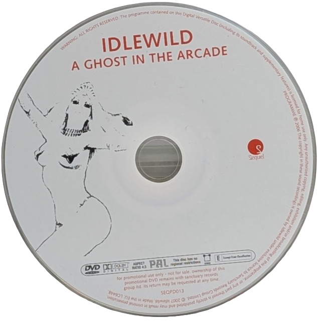 IdleWild- Ghost In The Arcade - DVD-PAL-Promo-2007-UK *RARE*