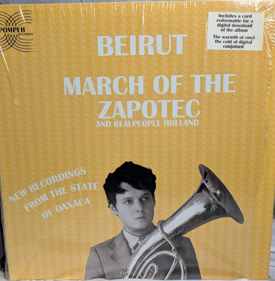 BEIRUT   MARCH OF THE ZAPOTEC AND REALPEOPLE HOLLAND  12" VINYL W/HYPE STICKER0