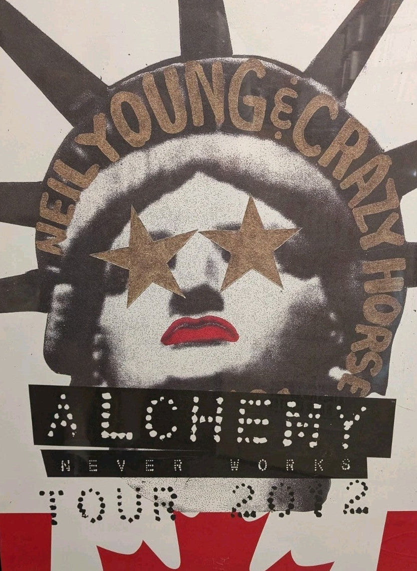 Neil Young & Crazy Horse Alchemy Tour 2012 Poster CSN&Y GIANT