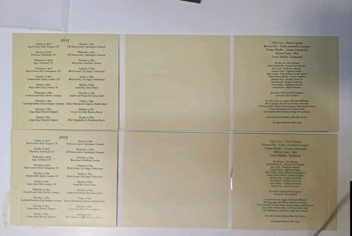 Nick Cave - Live at the Royal Albert Hall & Live At Hammersmith Apollo UK CDr X41