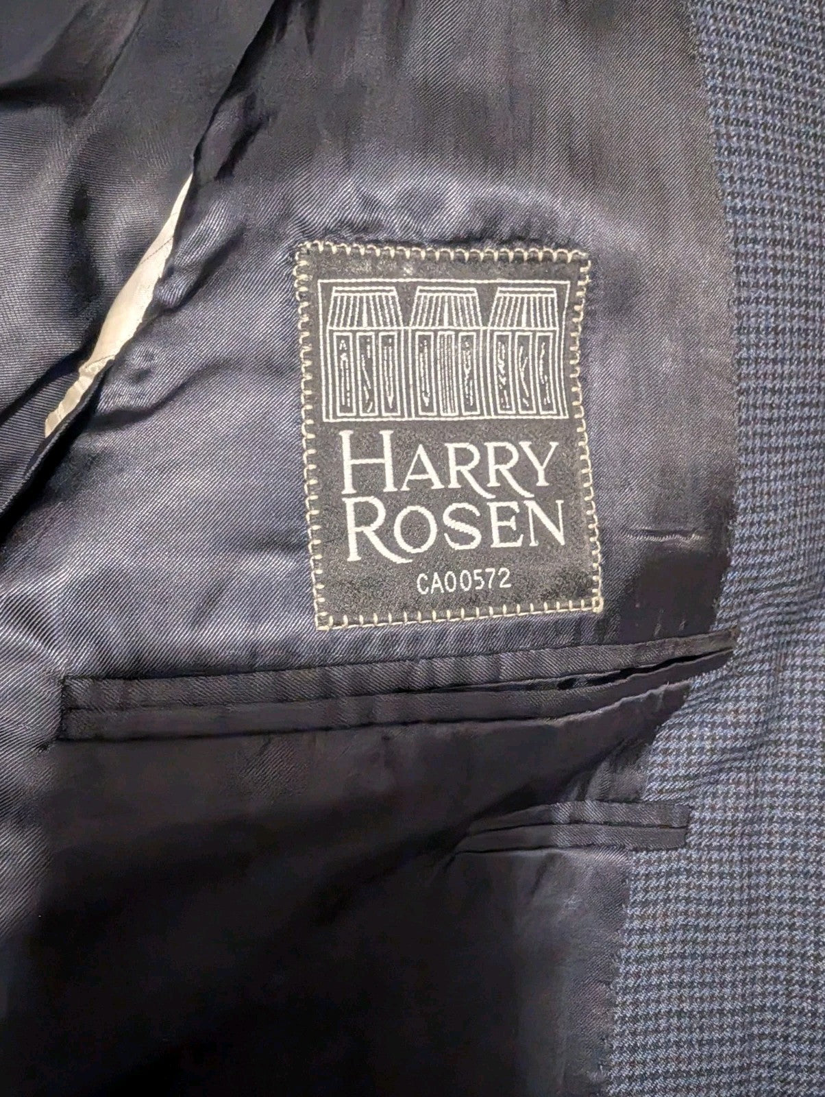 Harry Rosen- Suit Jacket Blazer-italy- 36/52 R3