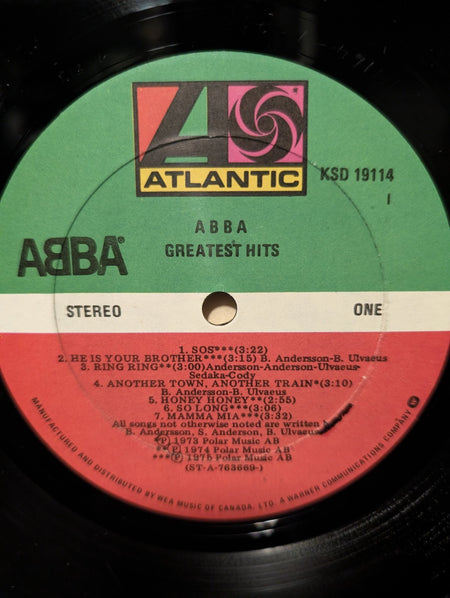 ABBA Greatest Hits LP original 1976 Atlantic ‎Canada SD 18189 Gatefold Vinyl N/M2