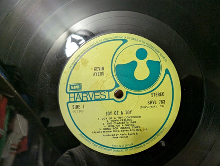 Kevin Ayers ‎– Joy Of A Toy VINYL LP UK 1969- Repress-Transitional Press-RARE7