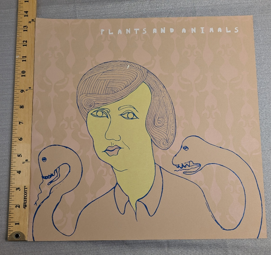 Plants and Animals   Silk Screened Band Poster0