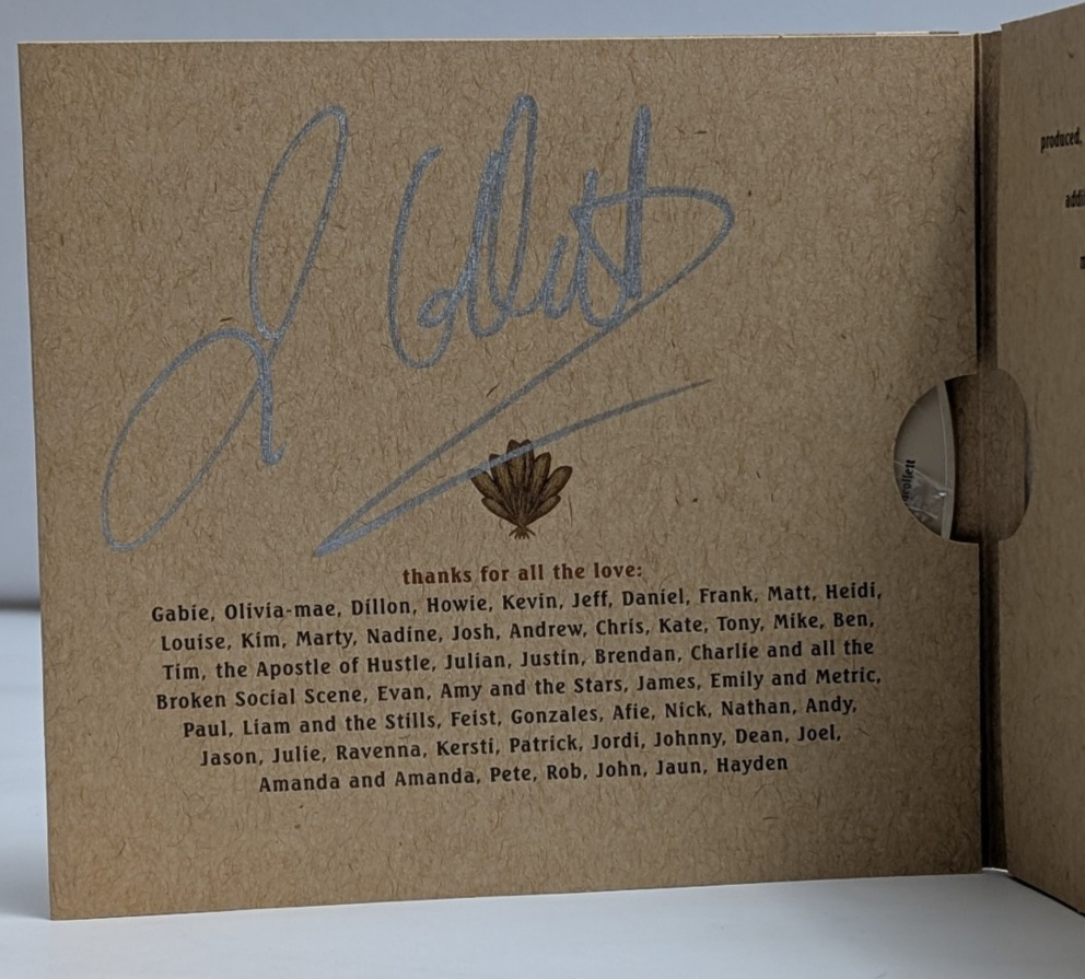 Jason Collett - Idols of Exile - CD- 2005 - *AUTOGRAPHED*