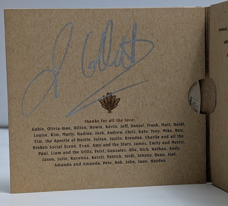 Jason Collett - Idols of Exile - CD- 2005 - *AUTOGRAPHED*