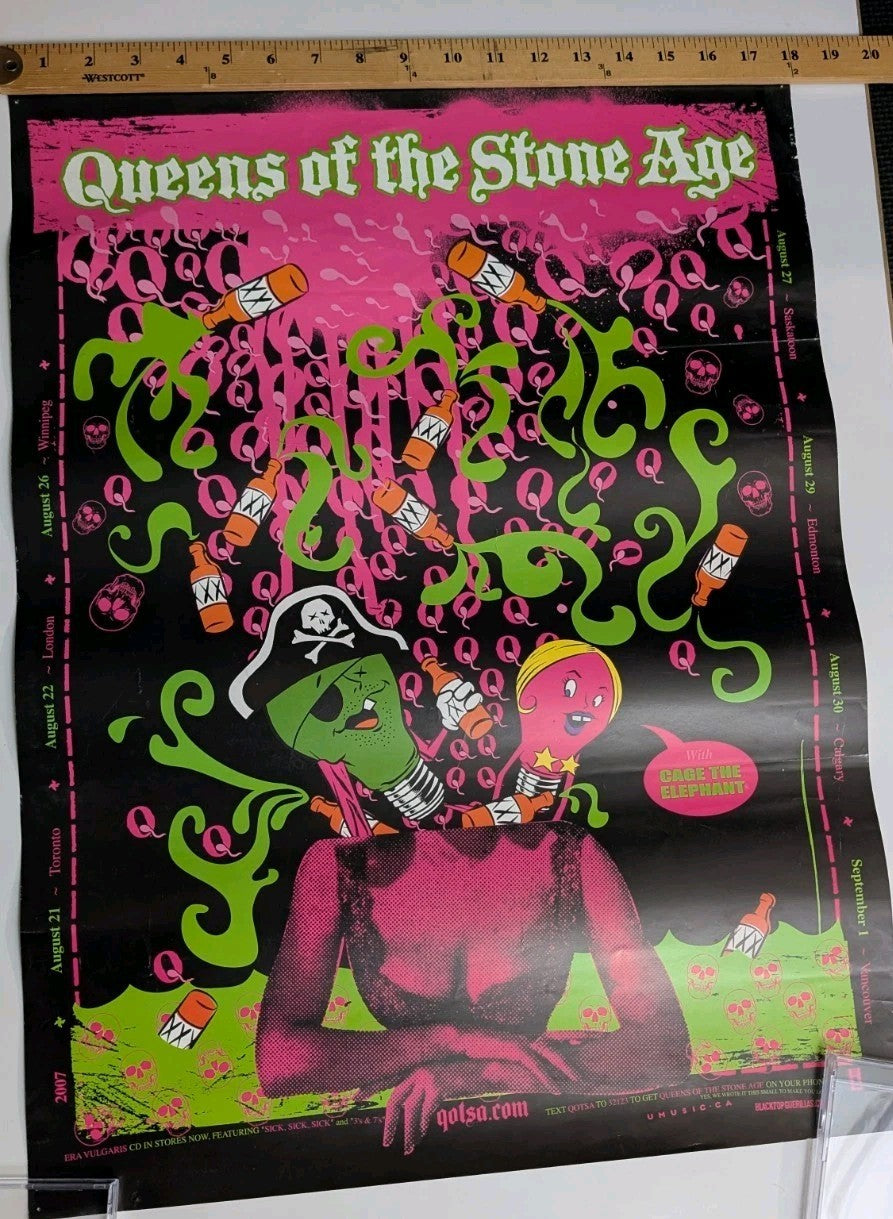QOTSA 2007 Canadian Tour Poster 